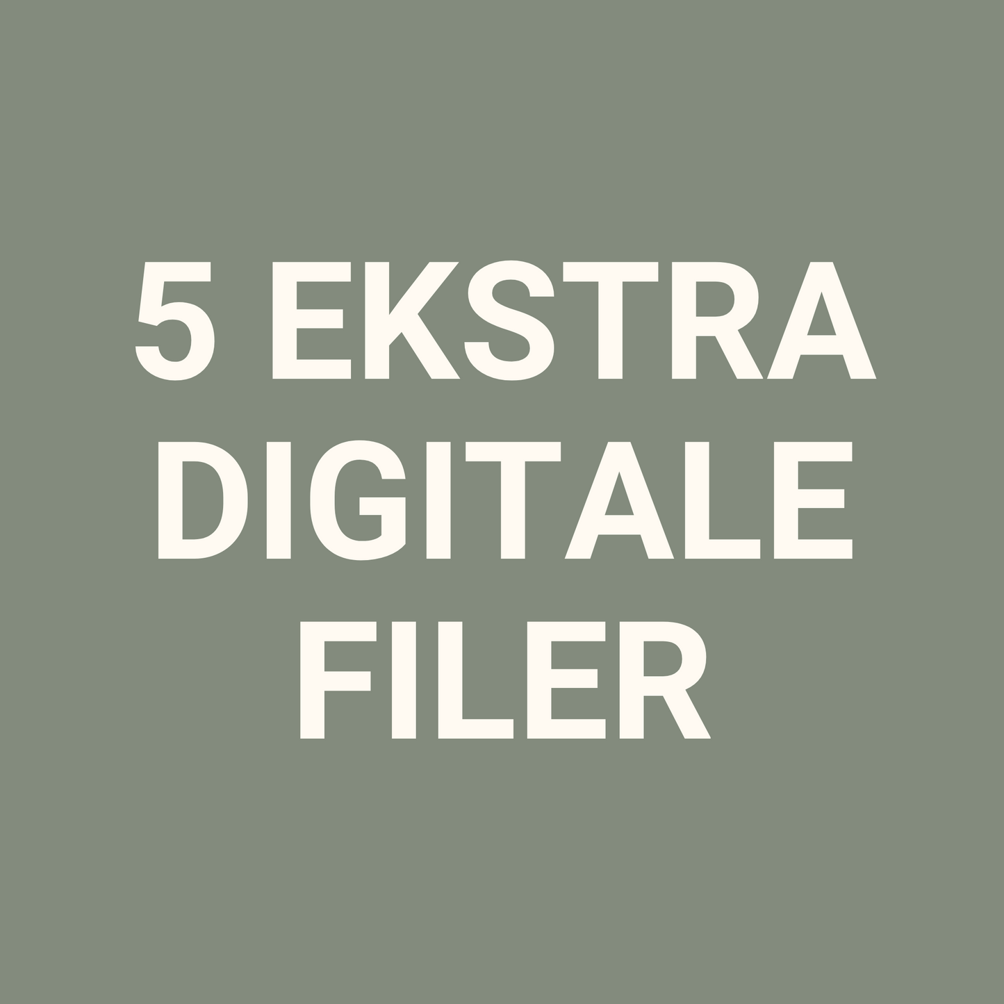 5 ekstra digitale filer